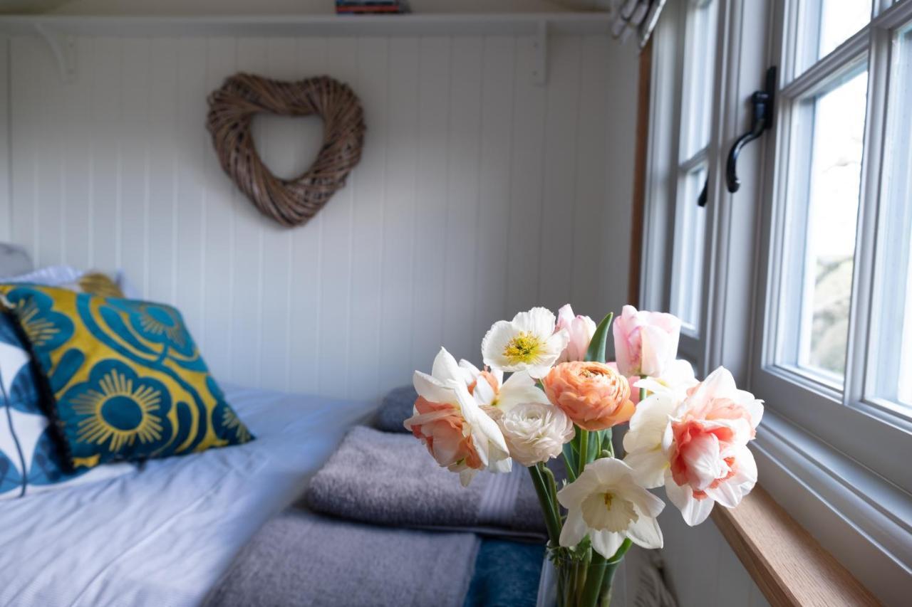 Luxury Shepherd'S Hut On Flower Farm With Outdoor Bath In Mid Cornwall Truro Eksteriør bilde